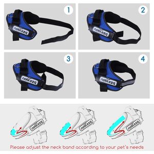 Dog Reflective Adjustable No-Pull Dog Vest Harness by Nobleza