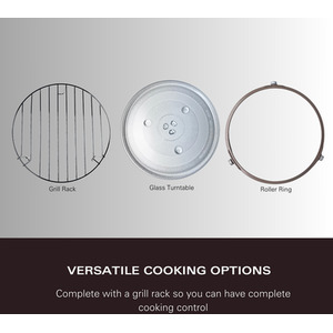 30L Combination Microwave with Grill - Silver by Hamilton Beach