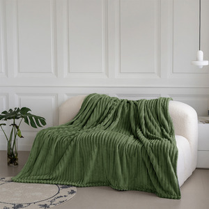 Snug Soft Chunky Ribbed Cord Plush Throw Blanket by Velosso