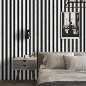 Wooden Slatted 3D Acoustic Wall Panelling - Marble / 240cm by Home Treats