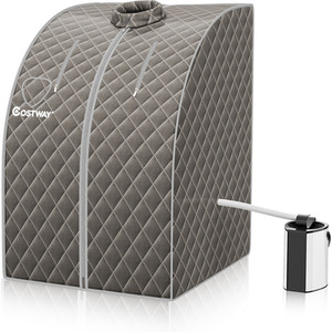 3L Portable Steam Sauna Spa Room - Grey by Costway