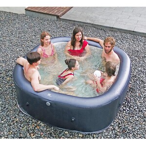 Otium 6 Person Hydrojet Spa - Grey by Mspa