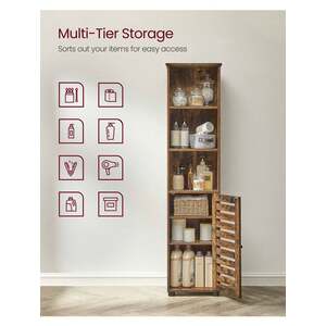 VASAGLE Tall Bathroom Storage Cabinet - Bronze by VASAGLE
