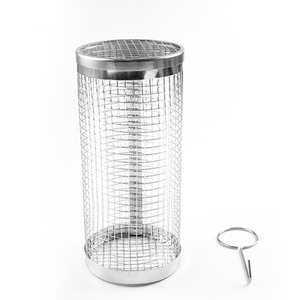 Stainless Steel Barbecue Cooking Grill Basket - Grey / Medium