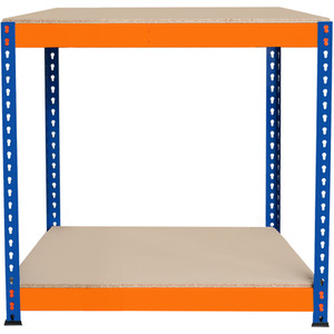 Garage Workbench 1 2 or 3 Shelf Workstation 300kg - Orange / 45cm / 90cm by Monster Shop