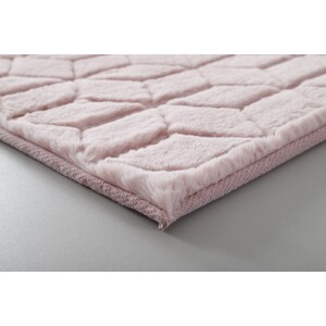 Geo Faux Fur Rug - Blossom