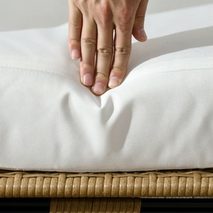 Outsunny Thick Padded Cushioned Outdoor Egg Chair - Khaki by Outsunny