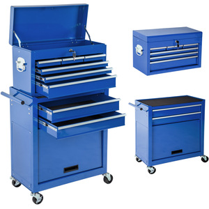 Tool Chest with 8 Drawers - Blue by tectake