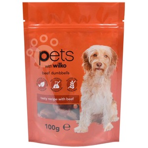 Beef Dumbbells Dog Treats 100g