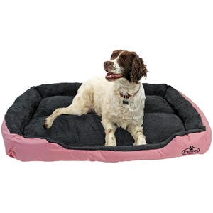 Faux Fur Dog Bed in PinkGrey XL - Grey by Actiaspet