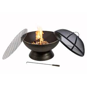 Teamson Home Garden Large Wood Burning Fire Pit - Brown by Teamson Home