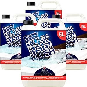 Hot Tub Jacuzzi Spa Pool Whirlpool System Flush - White / 20l by Cleenly