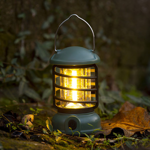 Outdoor Camping Tent Light Vintage Rechargeable Carrying Lights