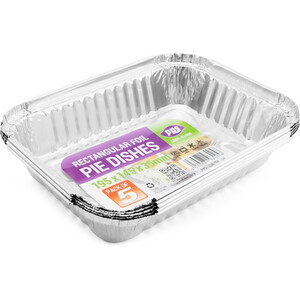 Foil Disposable Pie Dishes - Rectangular