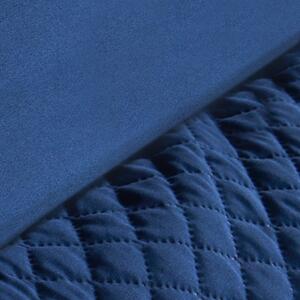 Filled Pinsonic Panel Duvet Cover Set - Navy / King by OHS