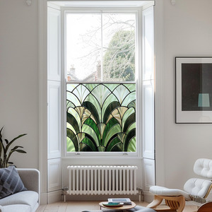 Aldein Art Deco Stained Glass Privacy Window Film by Creative Printing Solutions