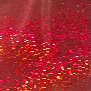 Pack of 5 Red Confetti Mirri Card - Red by Syntego