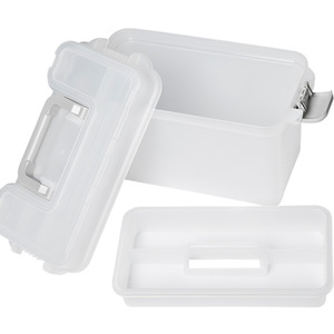 Multi compartment storage box - Neutral by Deflecto