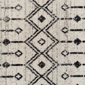Grey Tribal Aztec Low Pile Soft Living Area Rug by The Rug House