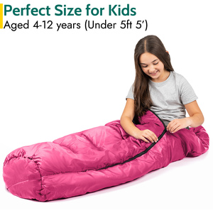 Overnight Adventure Kids Sleeping Bag - Pink by Trail