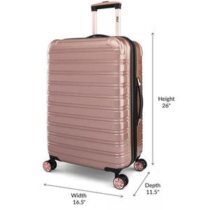IFLY 3pcs Luggage Set Hardside Spinner Upright Rose Gold - Set - Rose Gold by IFLY