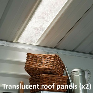 Yardmaster Castleton Metal Shed - Anthracite / 396cm by Yardmaster