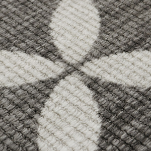 JVL Fiora Machine Washable Runner Mat, 50 x 150 cm, Pewter - Pewter by JVL