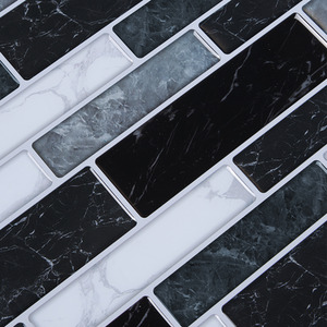 10Pcs Marble Effect Tile Stickers by Livingandhome