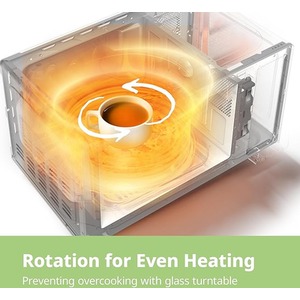 700W 20L Countertop Microwave Oven with Dual Knob by Comfee