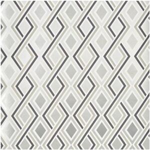 Halcyon Geometric Wallpaper - Grey by Prestigious Textiles