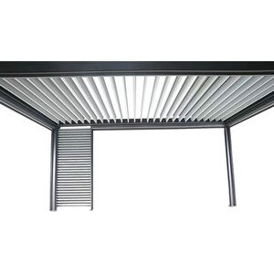 Ibiza Aluminium Pergola Side Shutter - Grey