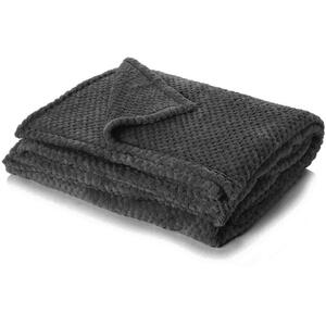 Waffle Honeycomb Mink Throw by Dreamscene