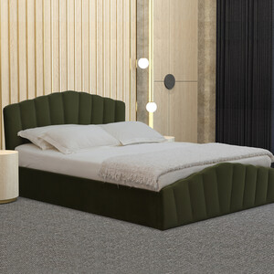 Lottie Ottoman Bed - Green / King