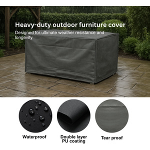 Heavy Duty Waterproof UV Outdoor BBQ Grill Protective Cover - Grey / 4 Burner by Home Source