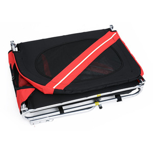 Pet Bicycle Steel Frame Trailer - Red by PawHut