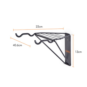 Wall Mount Bike Rack - Black by VonHaus