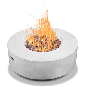 Fusion Outdoor Gas Fire Pit - Light Grey by MDA Designs