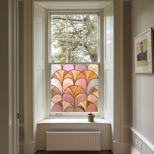 Erula Art Deco Stained Glass Privacy Window Film