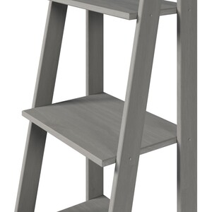 Scandian Grey Ladder Bookcase - Distressed Grey Wax by Mercers Furniture