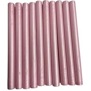 Pack of 10 Light Pink Shimmer Wax Sticks - Pink by Syntego