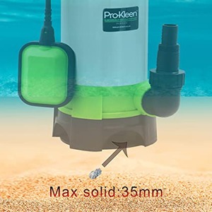 Submersible Water Pump 1100W with Optional Hose - Blue Hose by Pro-Kleen