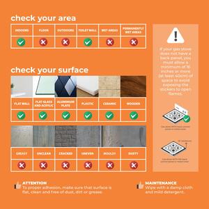 Glossy 3D Tile Stickers - Black / 40 by WALPLUS