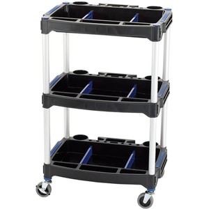 Draper 3 Tier Workshop Tool Trolley - black by Draper