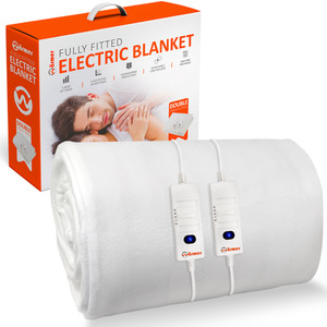 Fully Fitted Electric Blanket - White / Double by WARMER