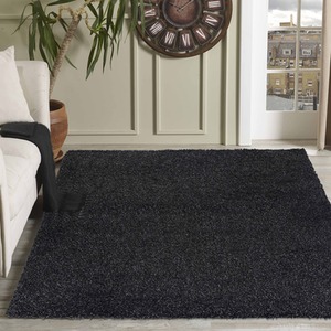 Desire Rugs Plain Living Room Fluffy Shaggy Area Rugs by Desire Rugs