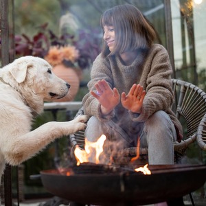 Fire Pit Garden Patio Heater - Black