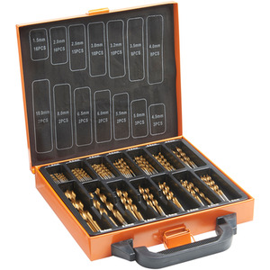 99 Piece HSS Metal Drill Bit Set with Carry Case - Orange by VonHaus