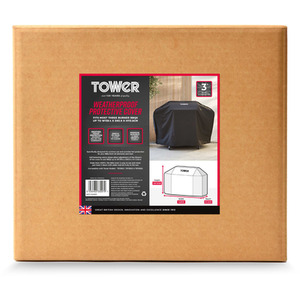 3 Burner Gas BBQ Cover - Black by Tower