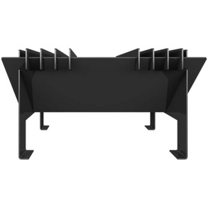 Chic Hex Steel Fire Pit - Black by Primrose