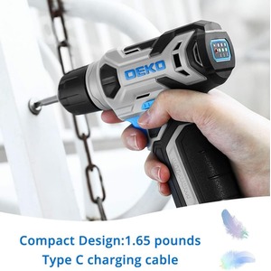 Cordless Drill 12V with Tool Set - Blue